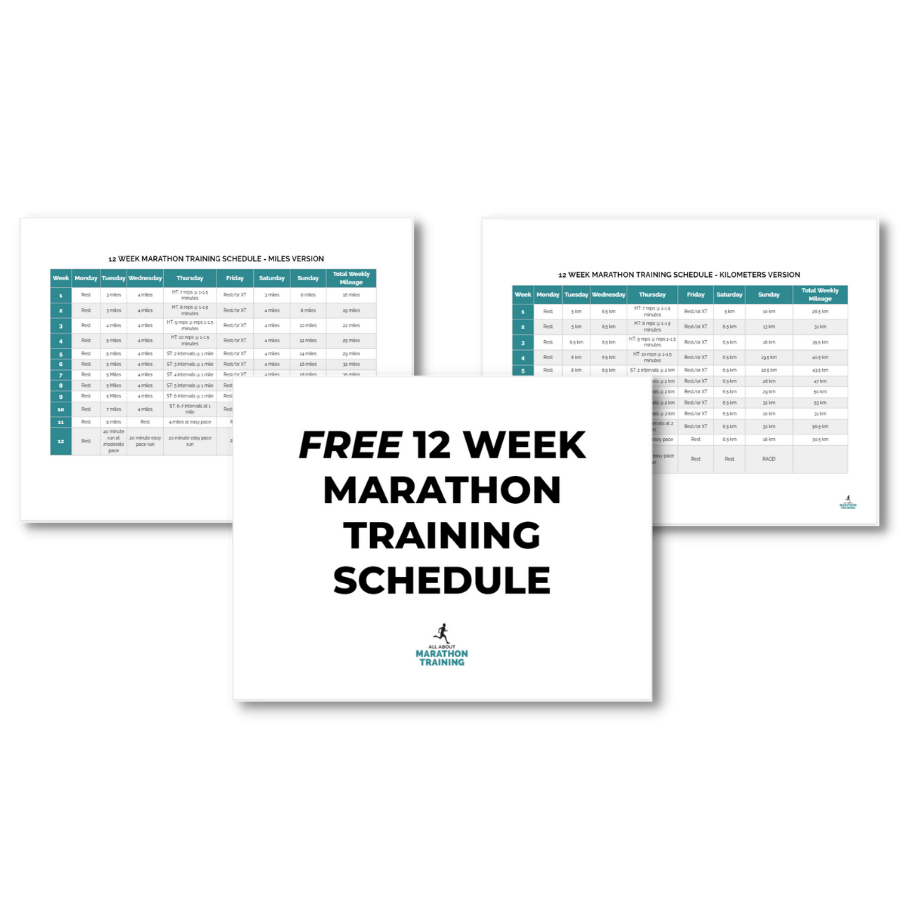 12 Week Marathon Training Schedule Intermediate Plan