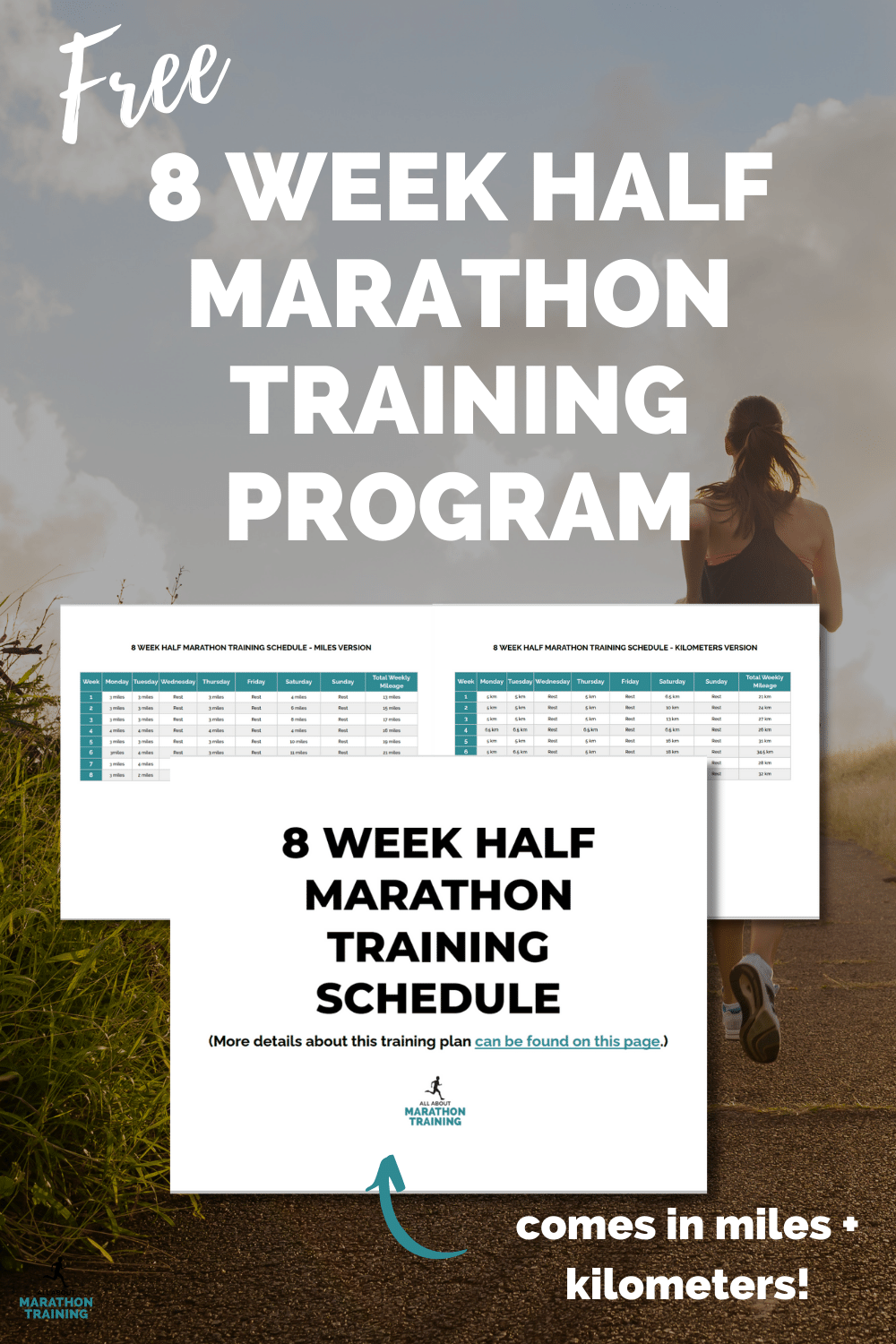 8 Week Half Marathon Training Plan 2 months to the finish line!