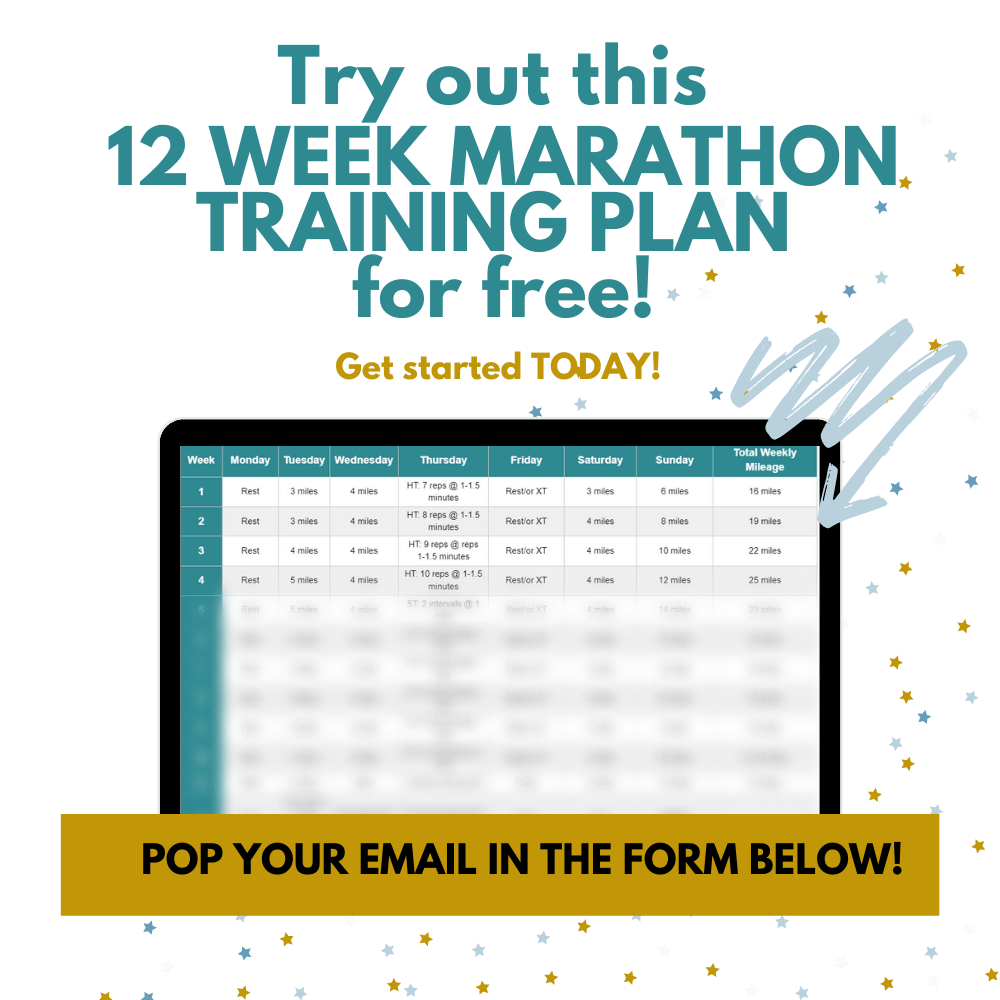 12 Week Marathon Training Plan Email Mockup