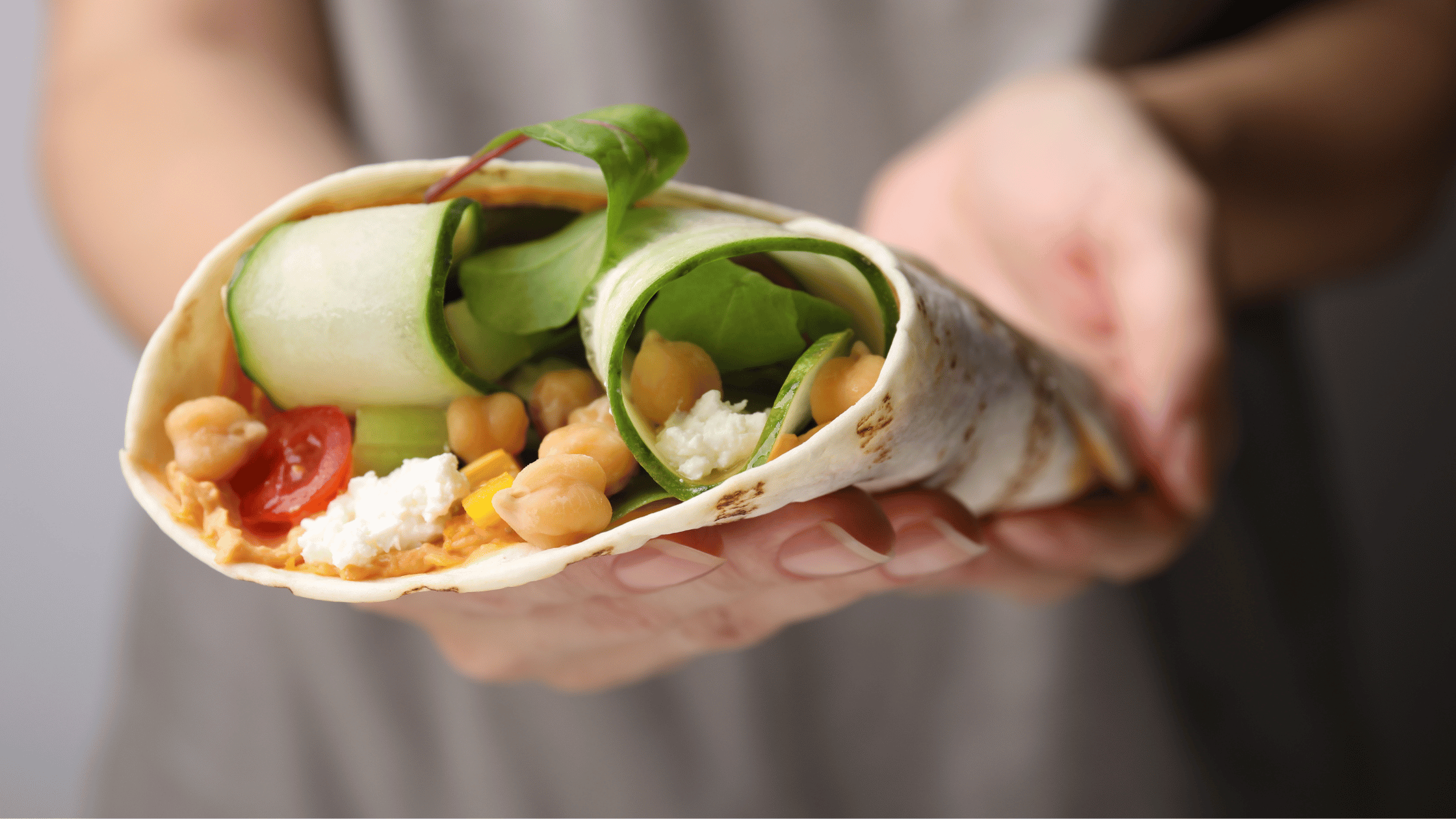 Best Breakfast For Runners Hummus Wrap