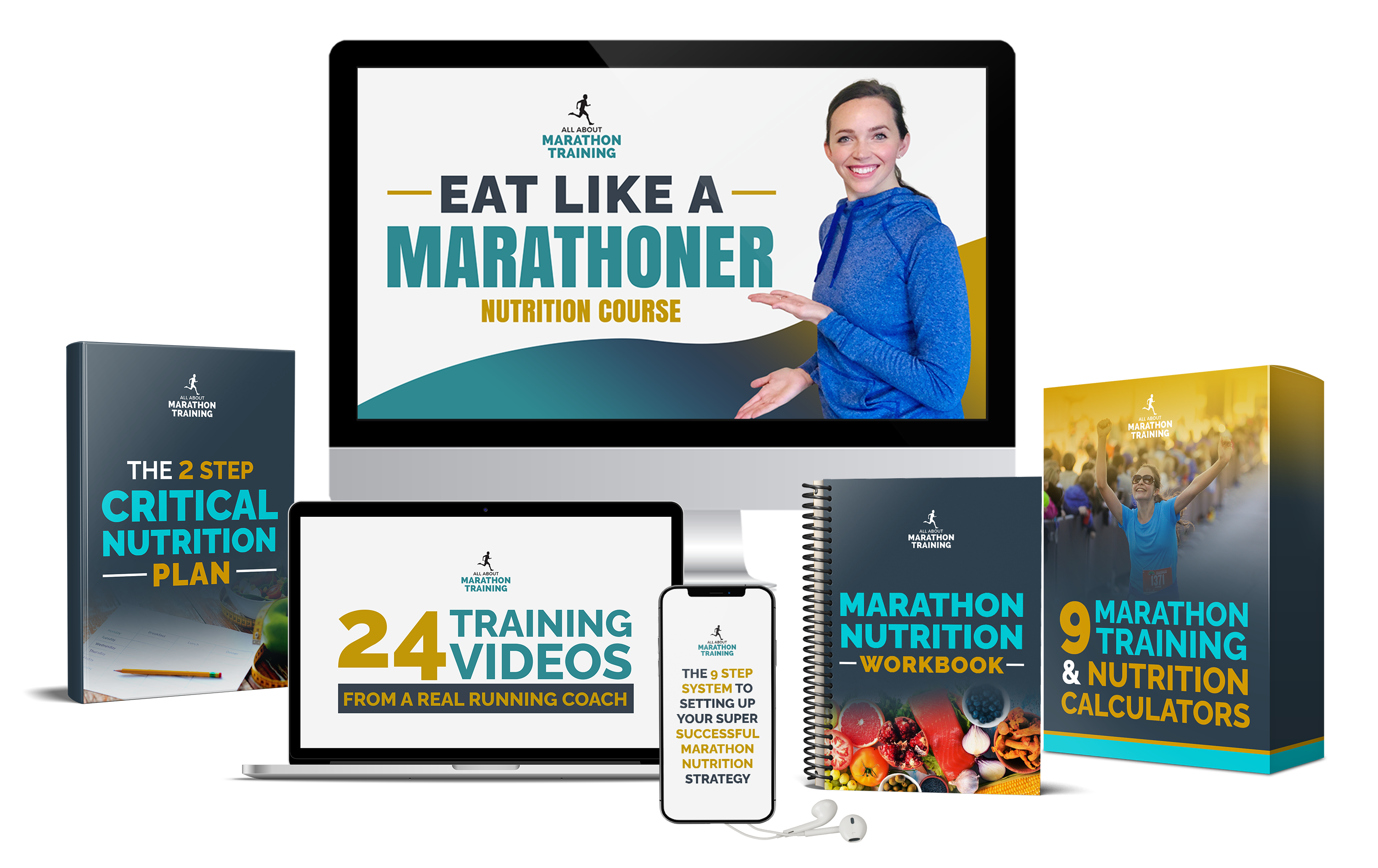 Eat Like a Marathoner Fiver Mockup