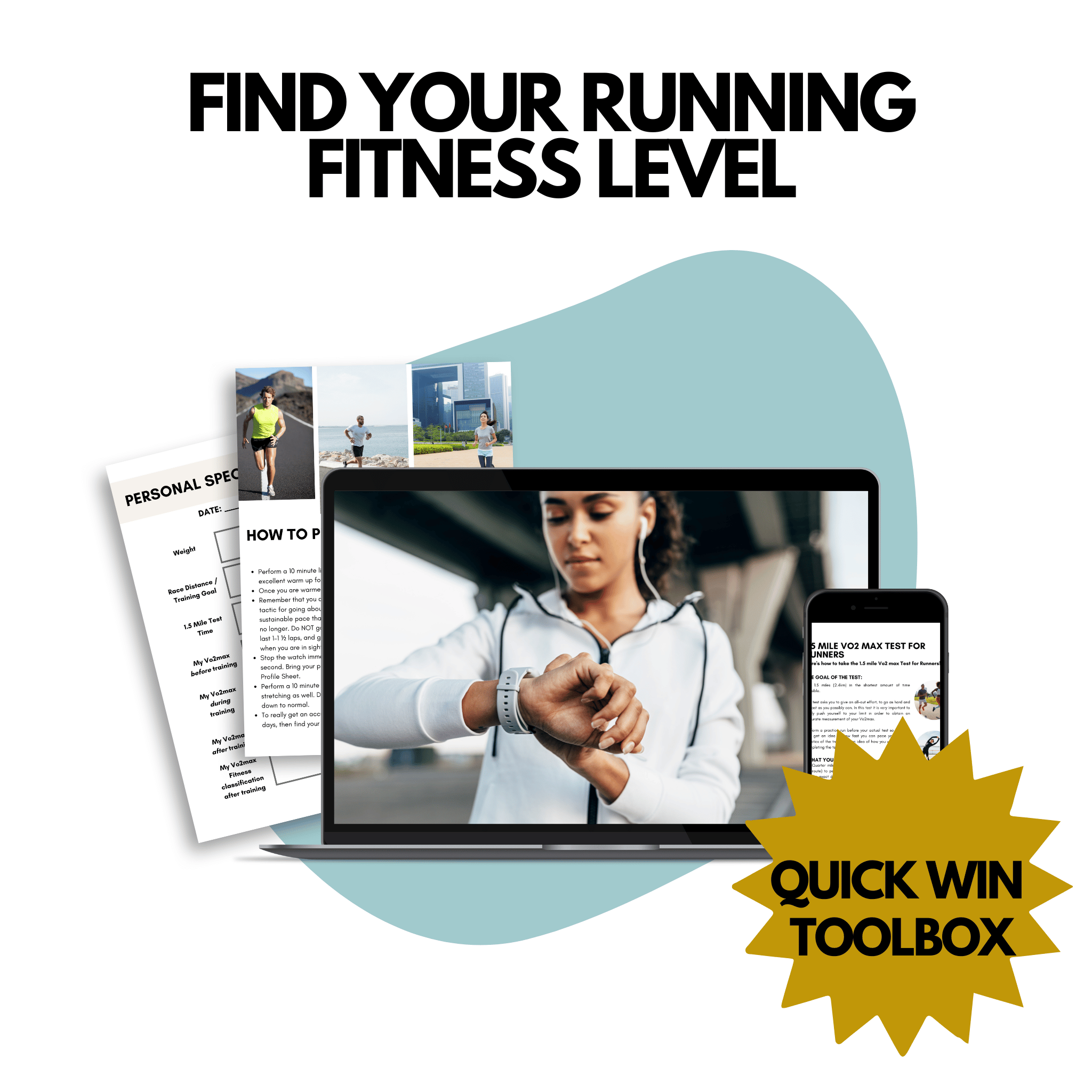 FindYourRunningFitnessLevelToolboxProductImageMockup