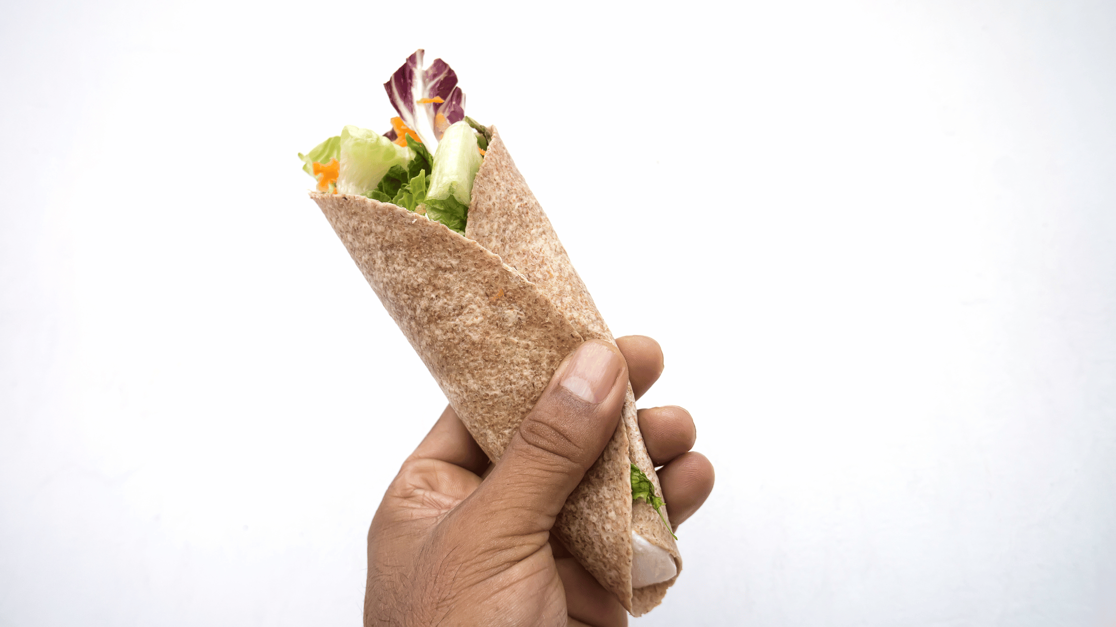 HealthySnacksForRunnersVeggieWrap