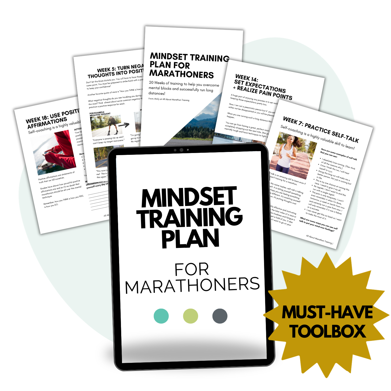 Mindset Training Plan Shop Mockup