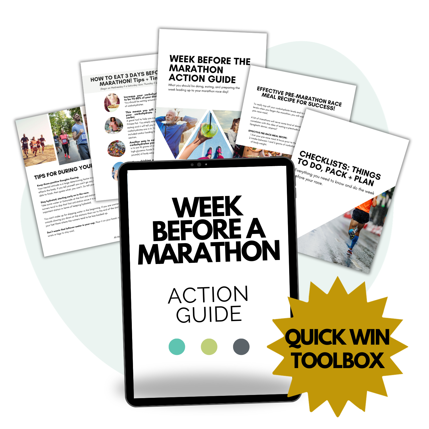 Week Before a Marathon Guide Shop Mockup